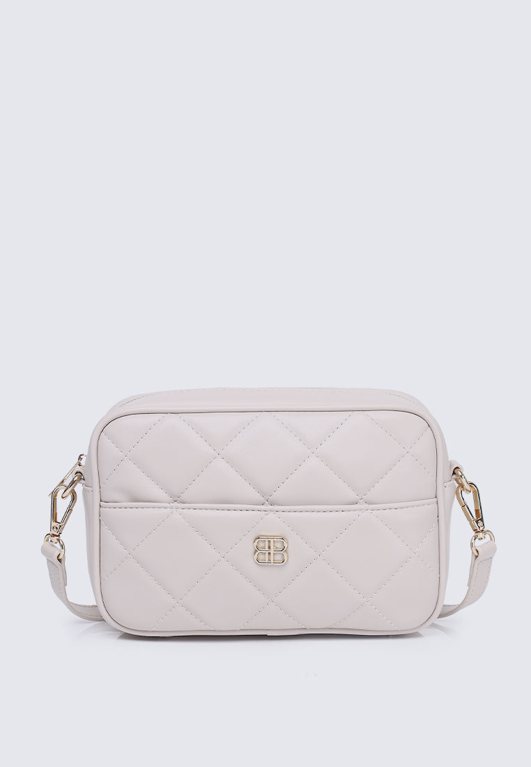 White quilted sale cross body bag