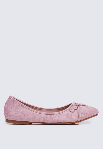 Chuyee Comfy Ballerina In Dusty Pink