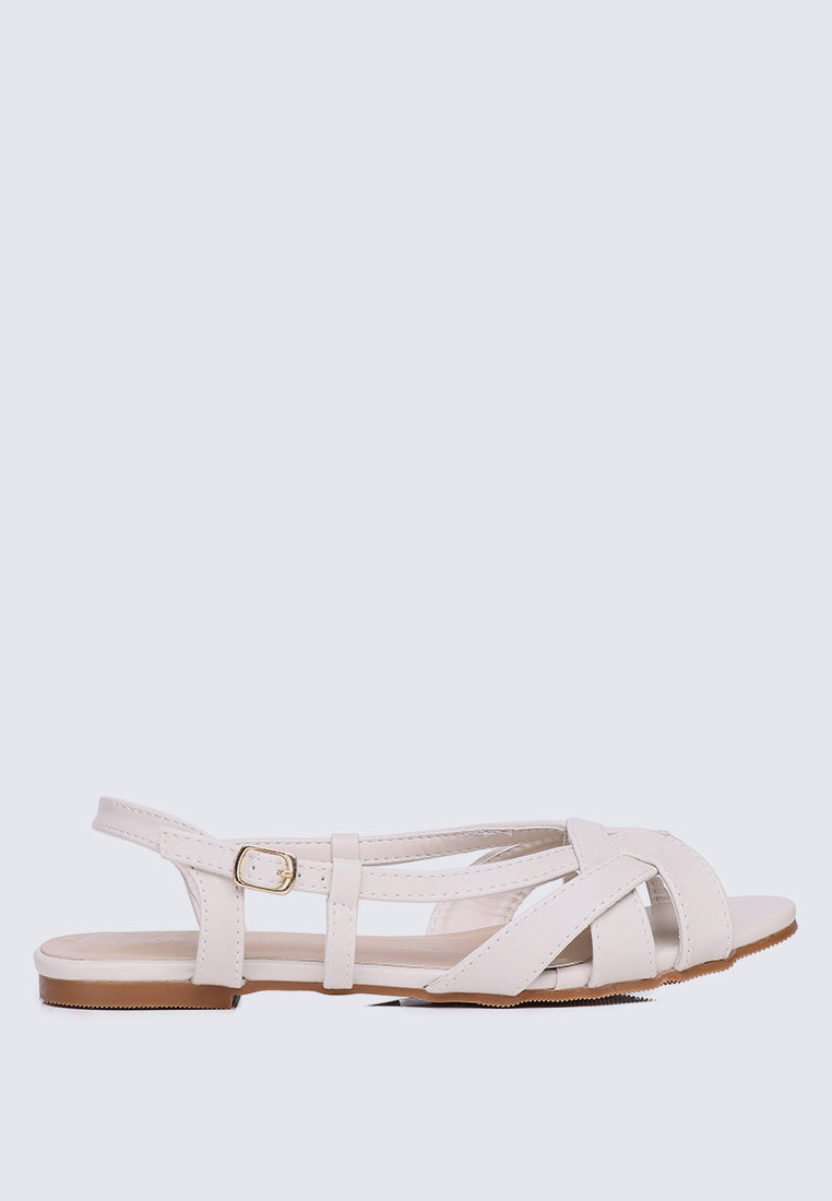 Hana Comfy Sandals In Off White