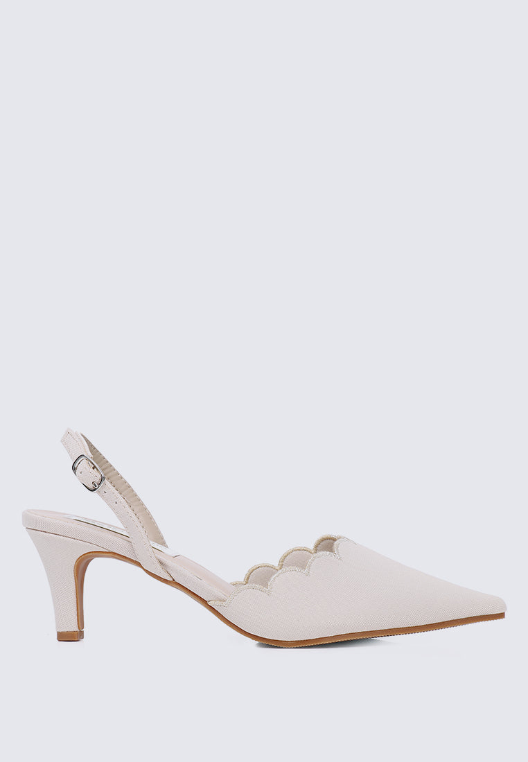 Yolanda Comfy Heels In Nude