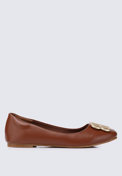 Brenda Comfy Ballerina Brown