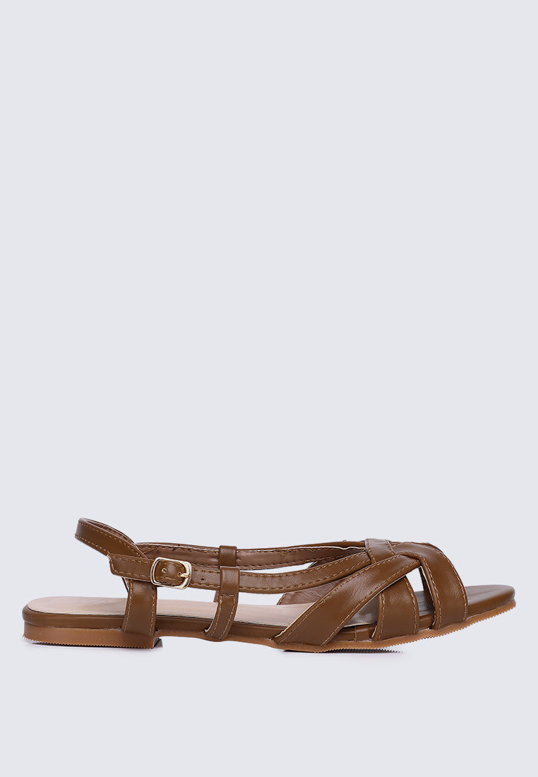 Hana Comfy Sandals In Brown