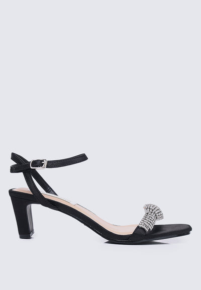 Audrey Comfy Heels In Black