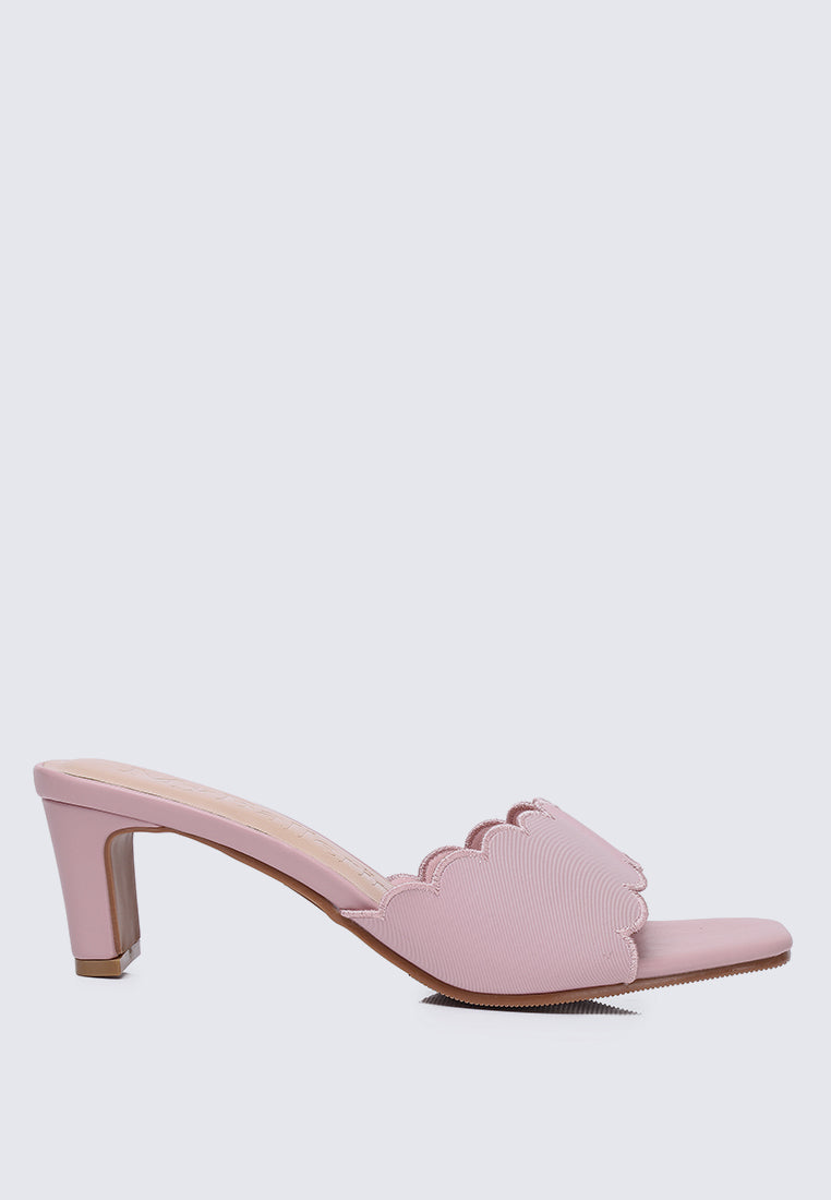 Carmen Comfy Heels In Nude Pink