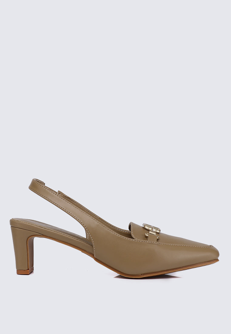 Maia Comfy Heels Taupe