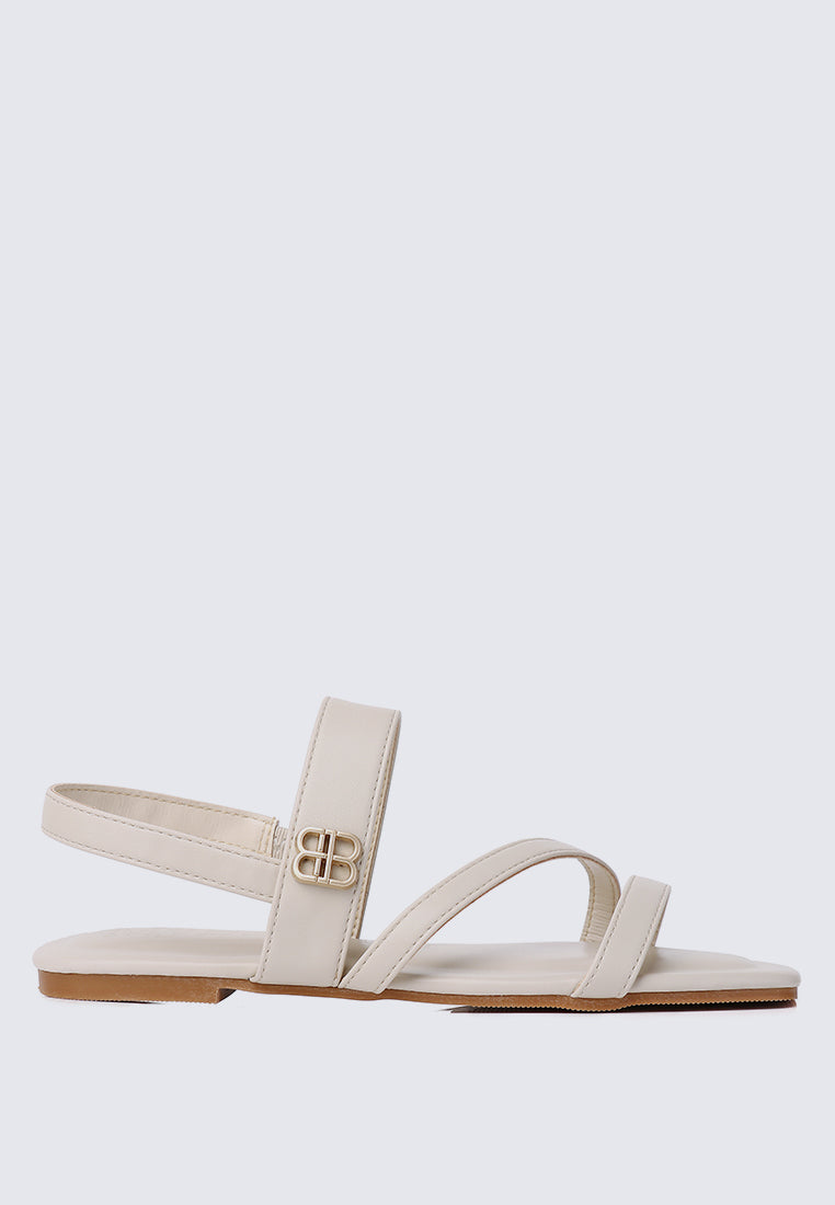 Bellissa Comfy Sandals In Almond