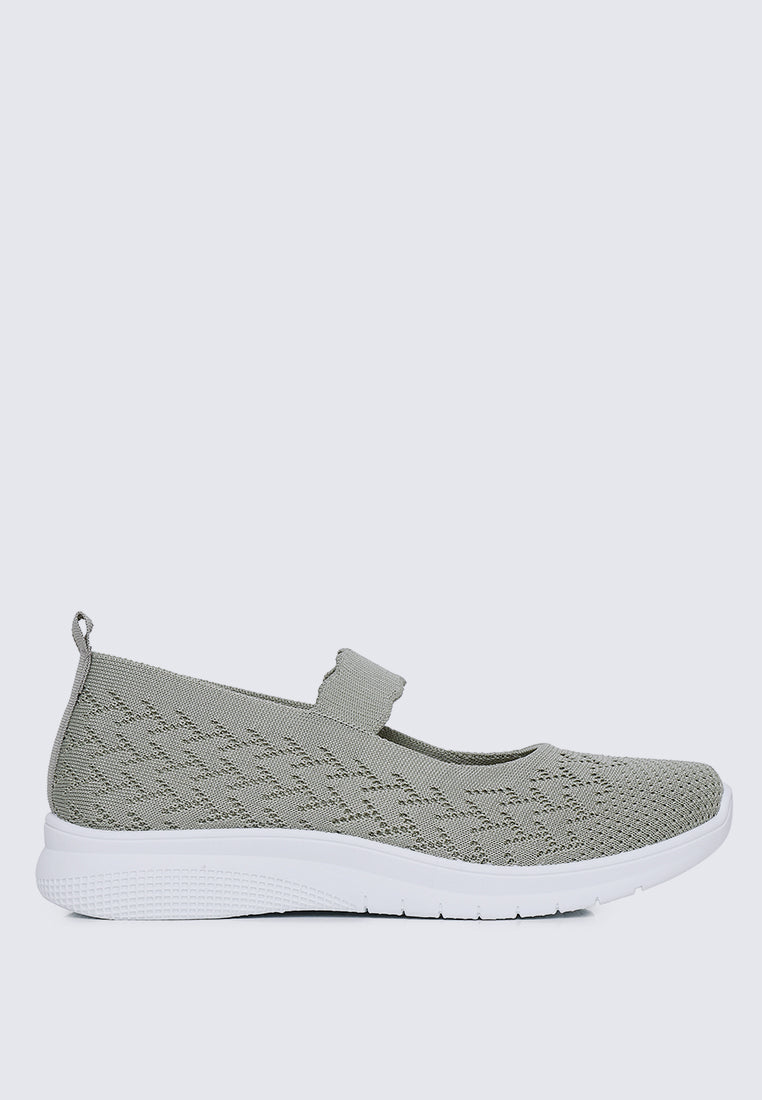 My Steps Comfy Sneakers In Sage Green