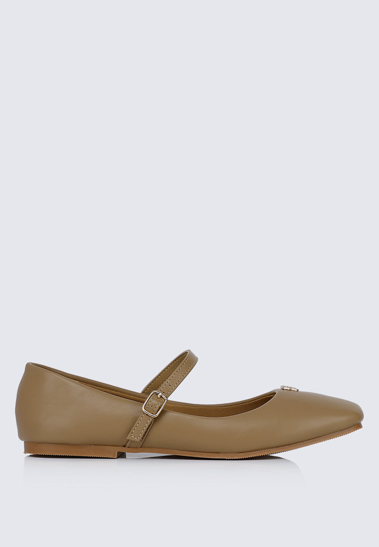 Aimee Comfy Ballerina In Almond