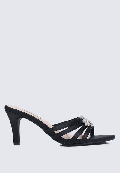 Denese Comfy Heels In Black