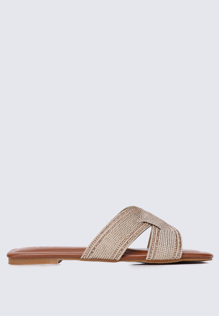 Mocca Comfy Sandals In Tan