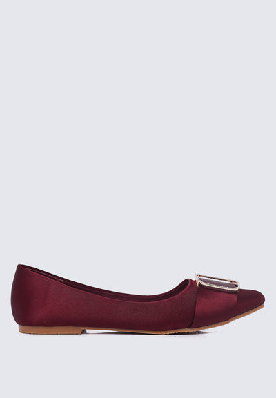 Emilie Comfy Ballerina In Maroon