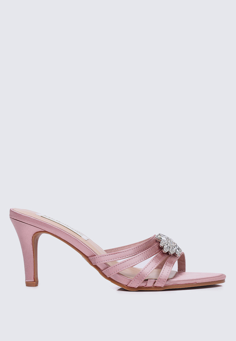 Denese Comfy Heels In Nude Pink