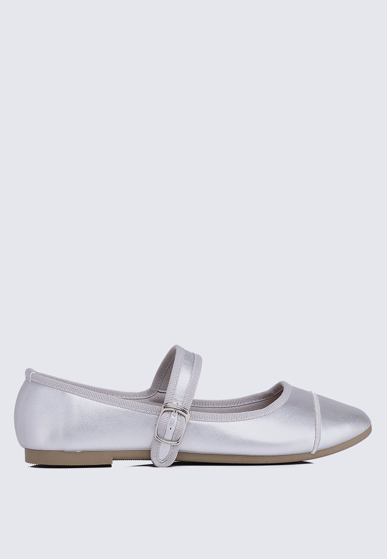 Roan Comfy Ballerina  In Silver