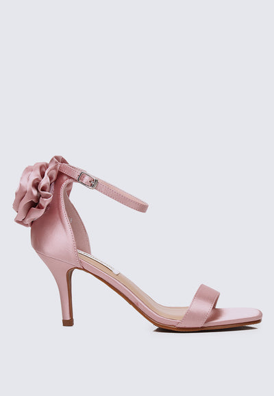 Roxanne Comfy Heels In Dusty Pink