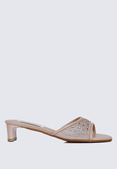 Devika Comfy Heels In Nude