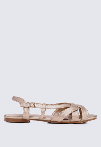 Hana Comfy Sandals In Rose Gold