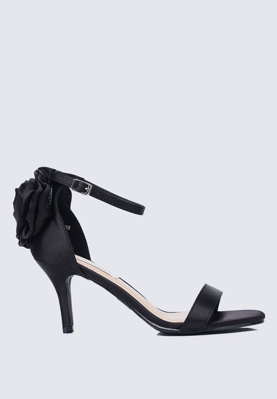 Roxanne Comfy Heels In Black