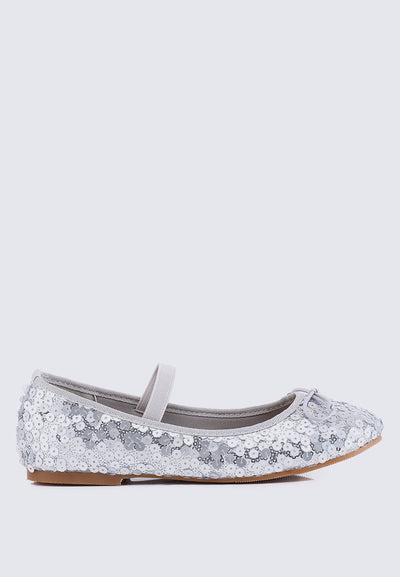 Emerson Comfy Ballerina In Silver