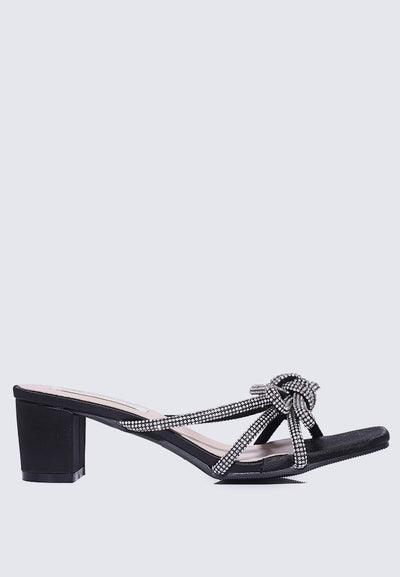 Genevieve Comfy Heels In Black