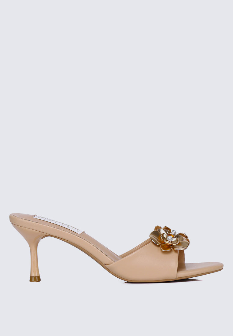 Blossom Comfy Heels In Nude