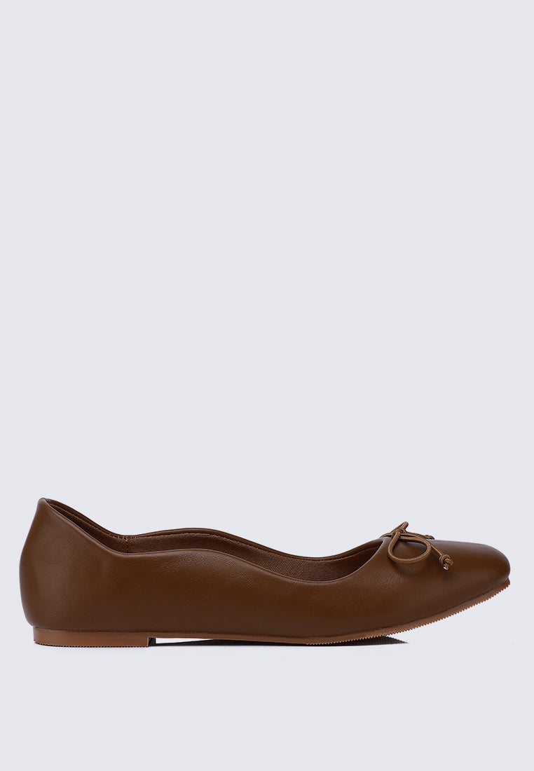 Dorra Comfy Ballerina In Brown