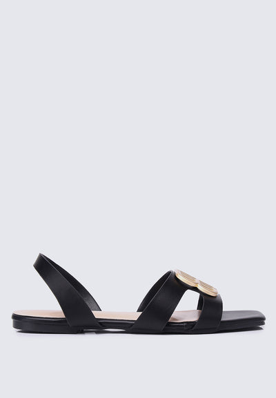 Berenice Comfy Sandals In Black