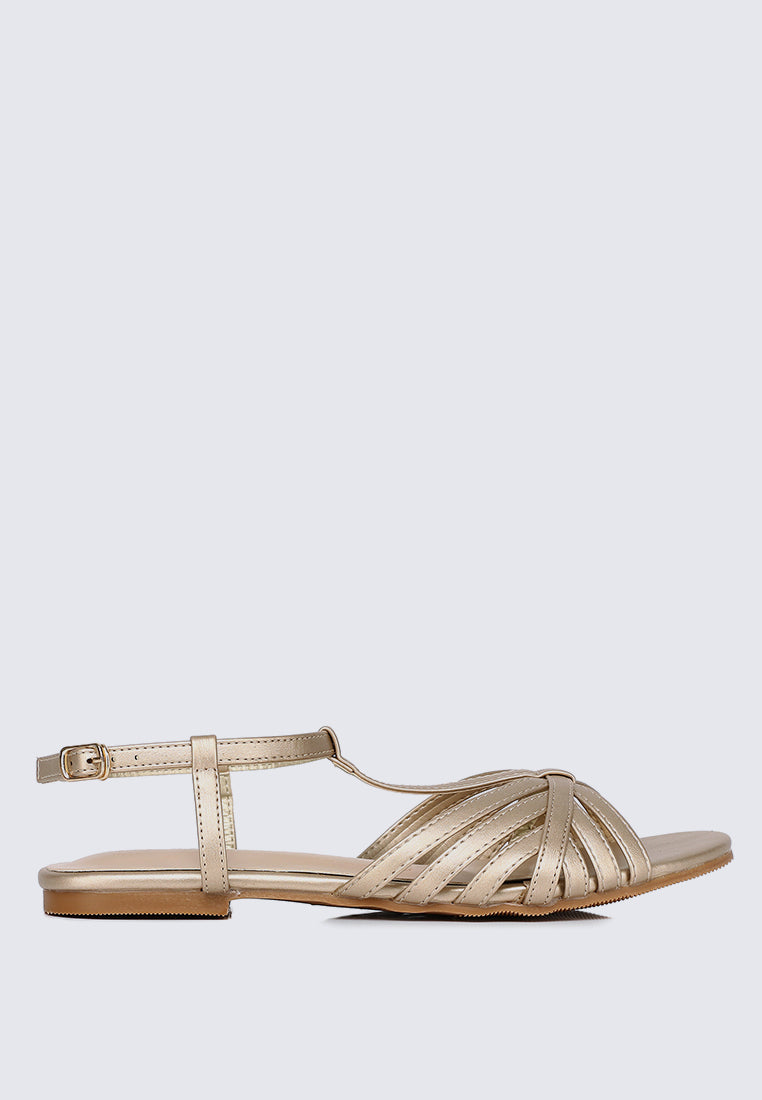 Rebecca Comfy Sandals In Gold