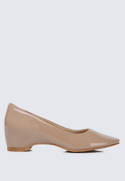 Helene WideFit Comfy Pumps In Taupe