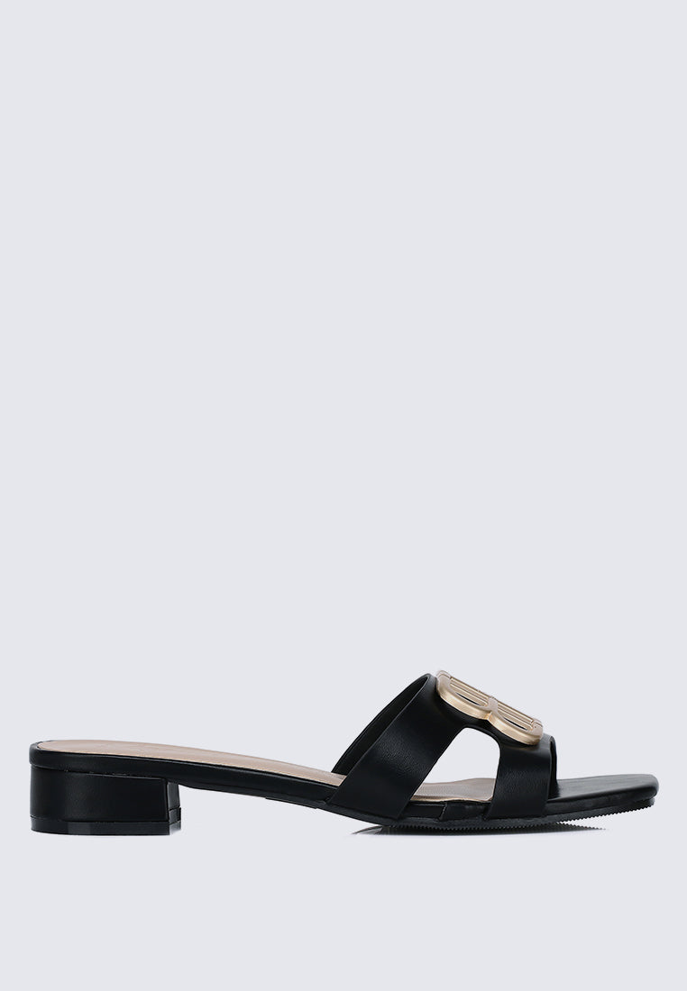 Berorica Comfy Heels In Black