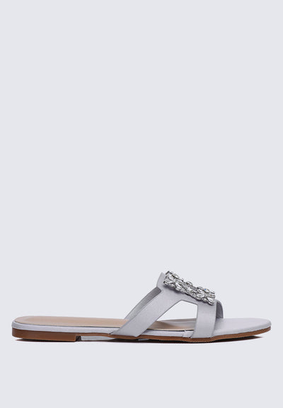 Jenny Comfy Sandals In SIlver