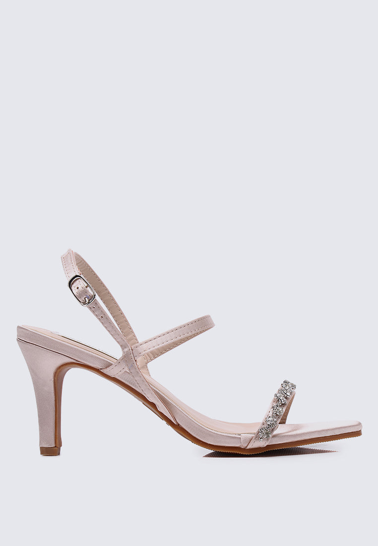 Kristine Comfy Heels In Champagne