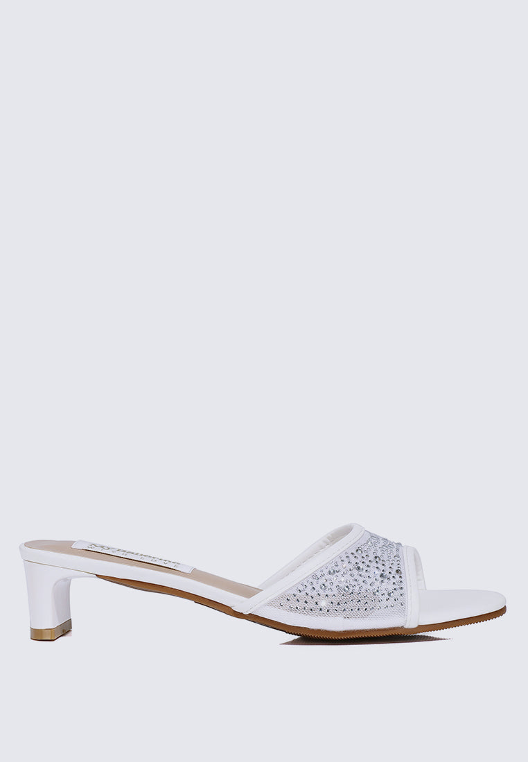 Devika Comfy Heels In Ivory