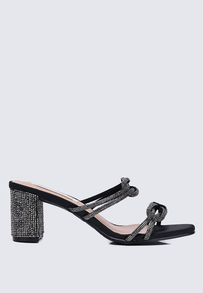 Jamila Comfy Heels In Black