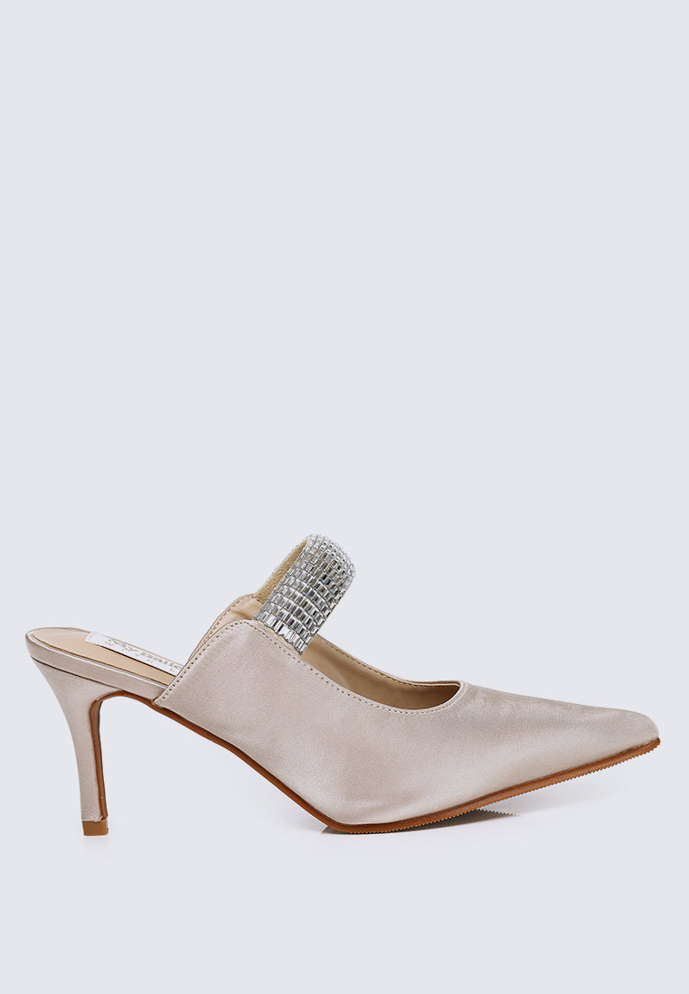 Ambre Comfy Heels In Nude