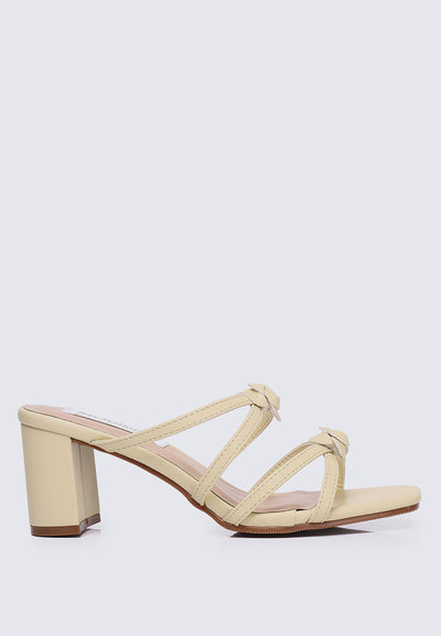 Rosina Comfy Heels in Buttercream