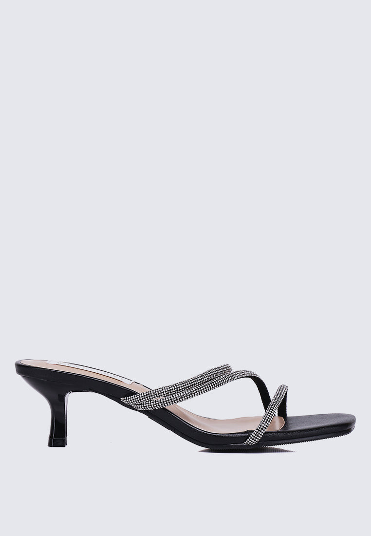 Zizura Comfy Heels In Black