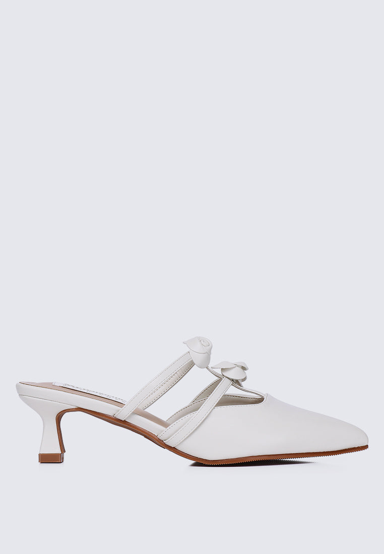 Enchantée Comfy Heels In White