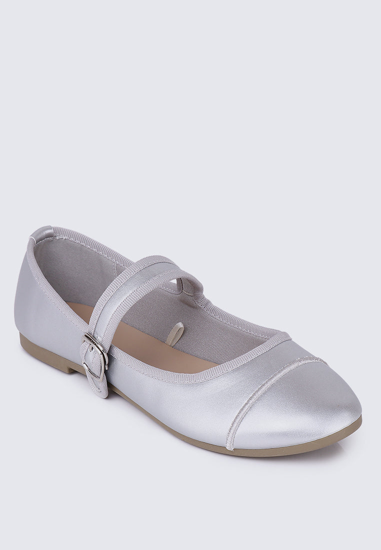 Roan Comfy Ballerina  In Silver