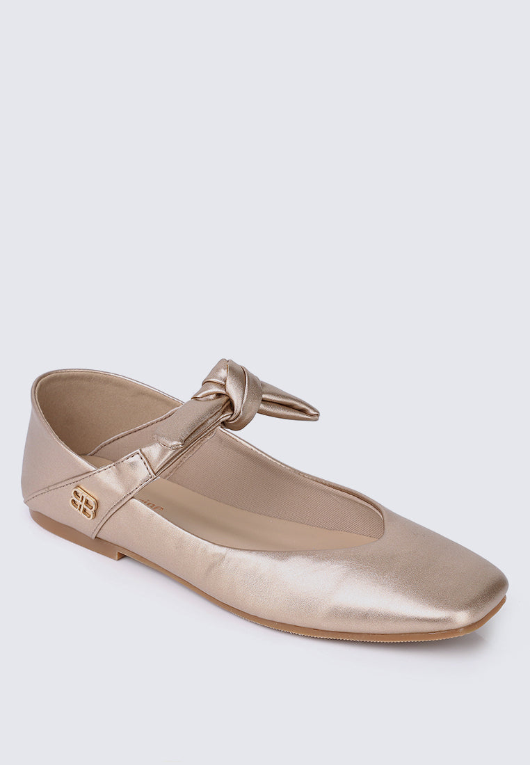 Brenee Comfy Ballerina In Rose Gold