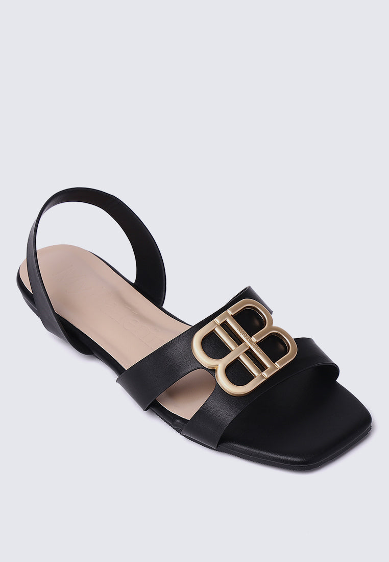 Berenice Comfy Sandals In Black