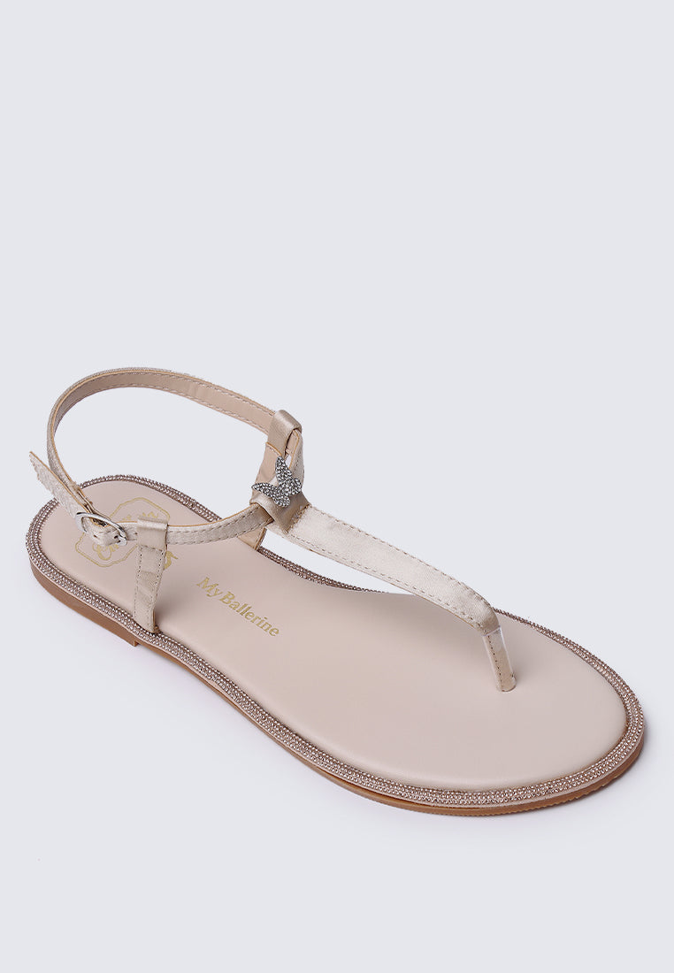 Magic Nightingale Comfy Sandals In Champagne