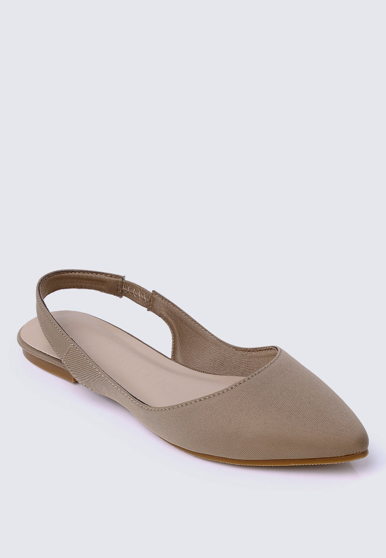 Kate Comfy Ballerina In Taupe