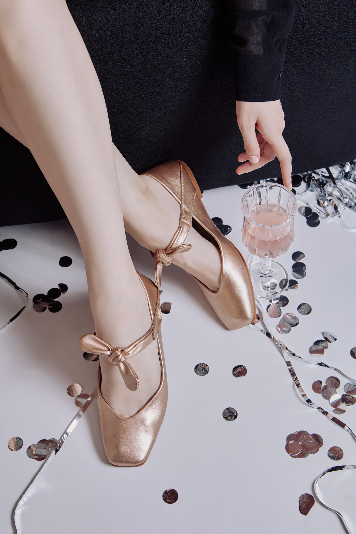 Brenee Comfy Ballerina In Rose Gold