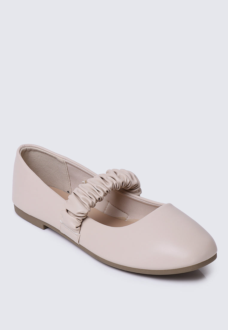 Jojo Comfy Ballerina  In Beige