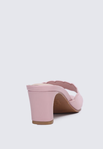 Carmen Comfy Heels In Nude Pink