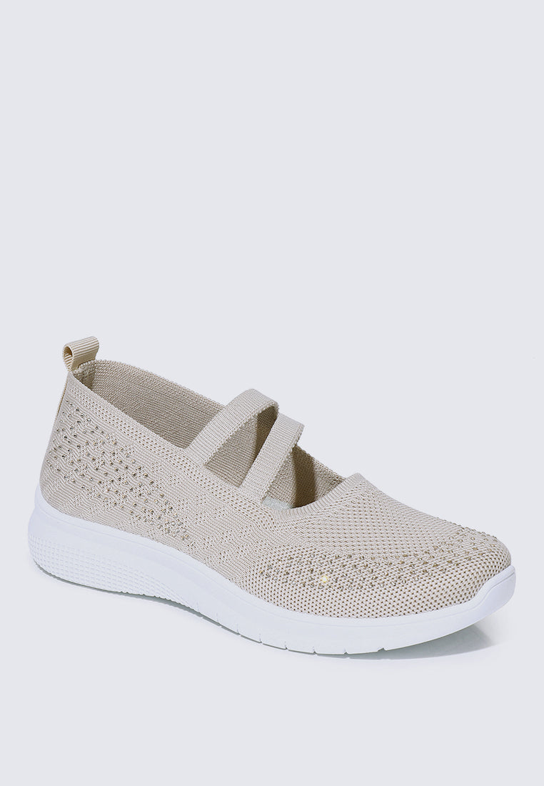 Gentle Walk Comfy Sneakers In Nude