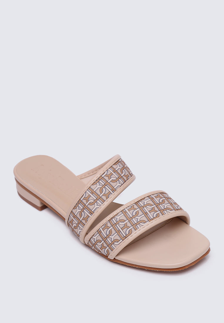 Myra Comfy Sandals In Almond