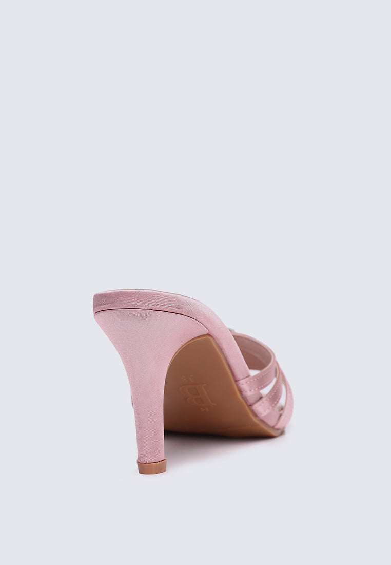 Denese Comfy Heels In Nude Pink