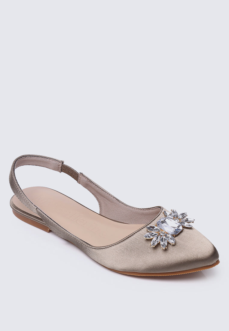 Katrina Comfy Ballerina In Taupe