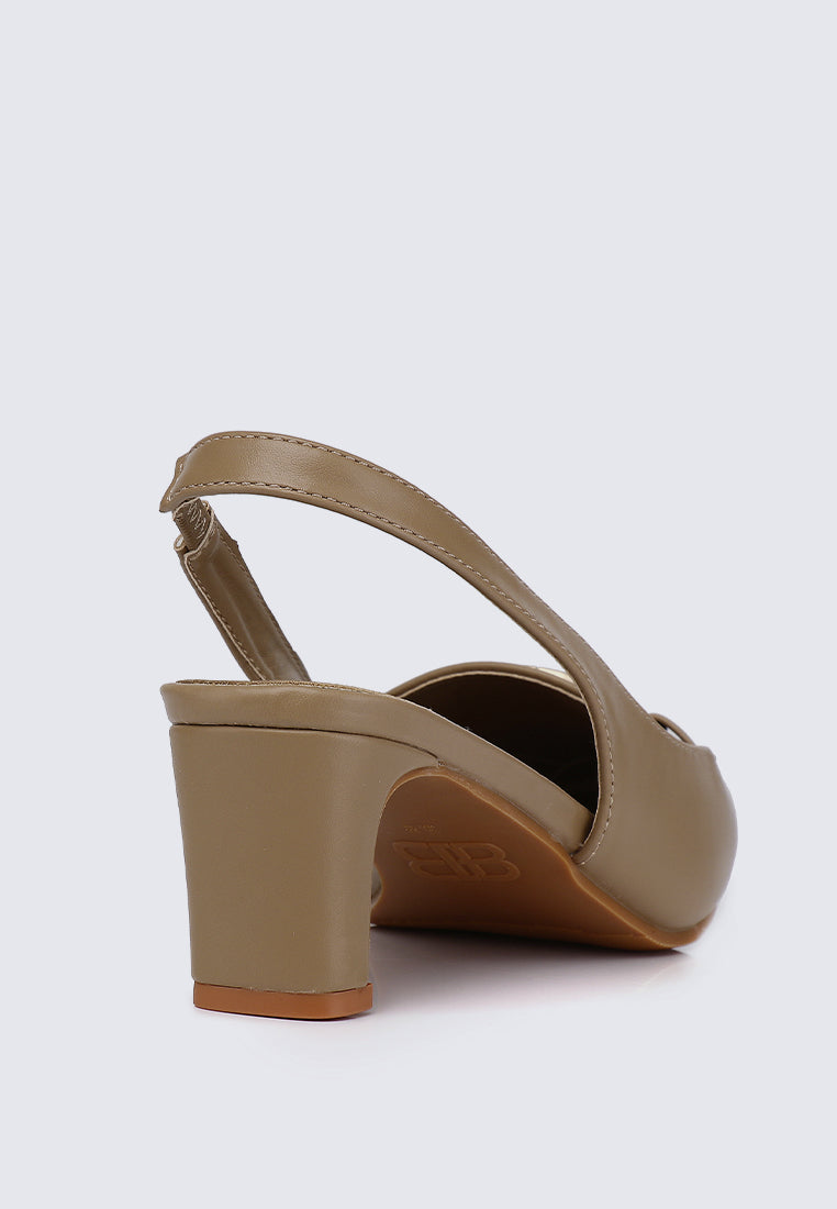 Maia Comfy Heels Taupe